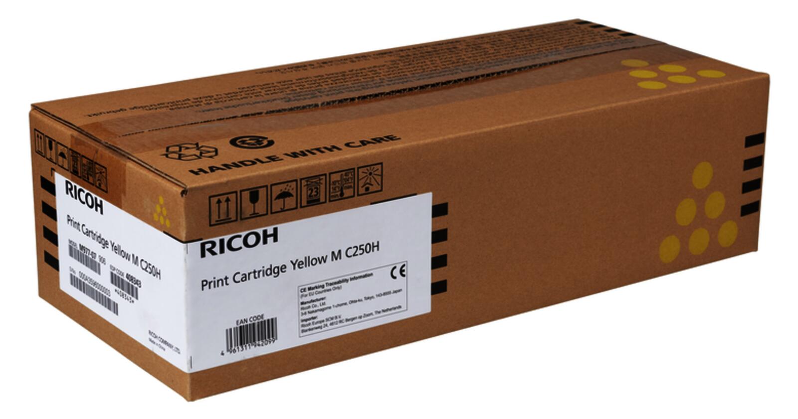 Ricoh Original M C250H Toner - gelb (408343) Ricoh Original M C250H Toner - gelb (408343)